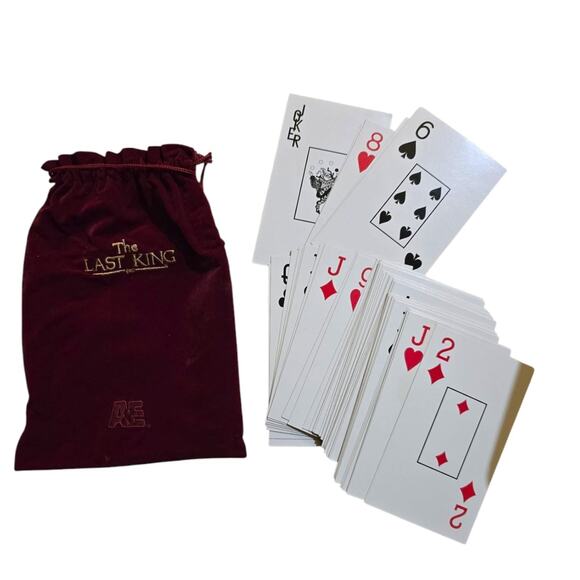 A&E Last King 2003 Mini Series Collectible Oversized Playing Cards & Velvet Bag - Picture 3 of 3